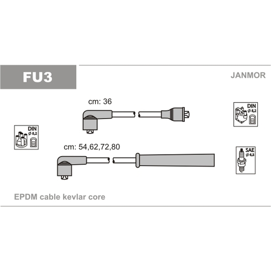 FU3 - Ignition Cable Kit 