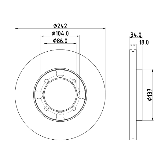 MDC587 - Brake Disc 