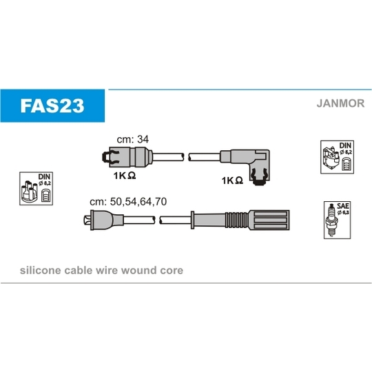 FAS23 - Ignition Cable Kit 
