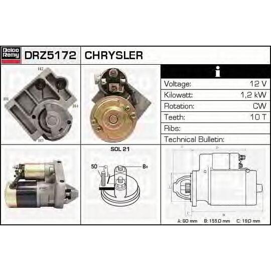 DRZ5172 - Startmotor 