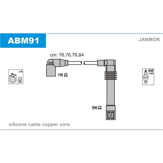 ABM91 - Ignition Cable Kit 