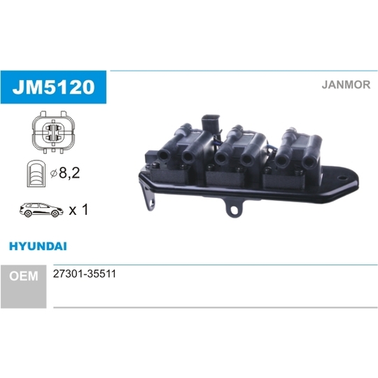 JM5120 - Ignition coil 