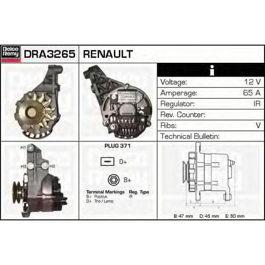 DRA3265 - Alternator 