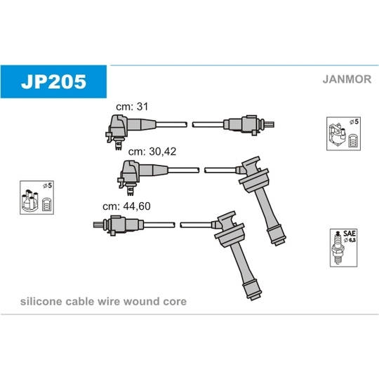 JP205 - Ignition Cable Kit 