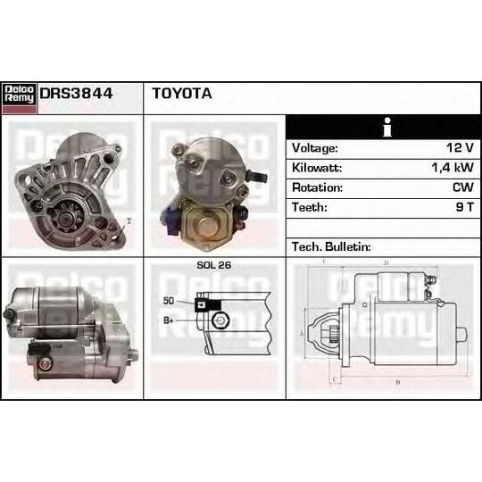 DRS3844 - Startmotor 