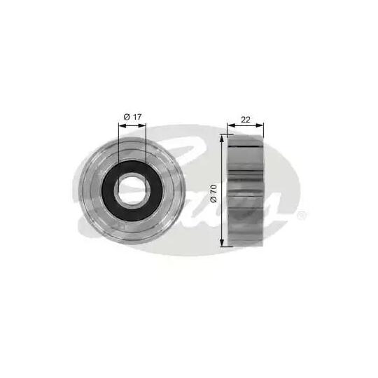 T36053 - Deflection/Guide Pulley, v-ribbed belt 