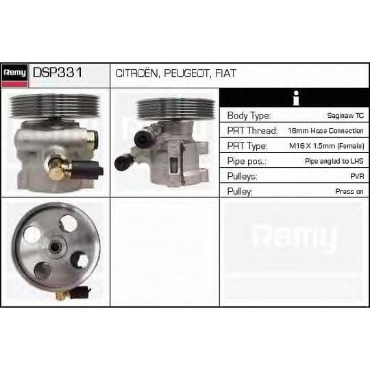 DSP331 - Hydraulic Pump, steering system 
