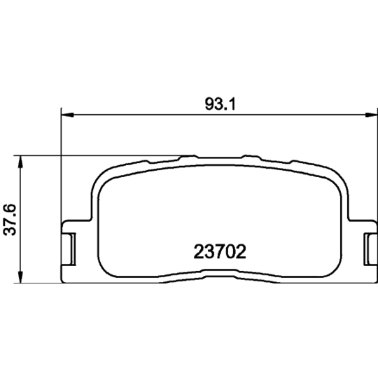 MDB2212 - Brake Pad Set, disc brake 