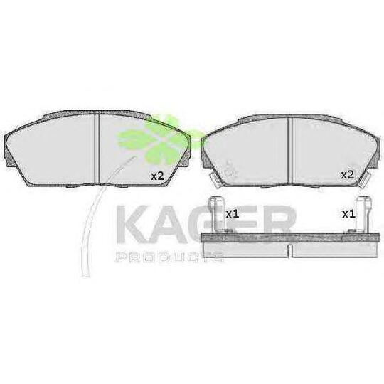 35-0288 - Brake Pad Set, disc brake 