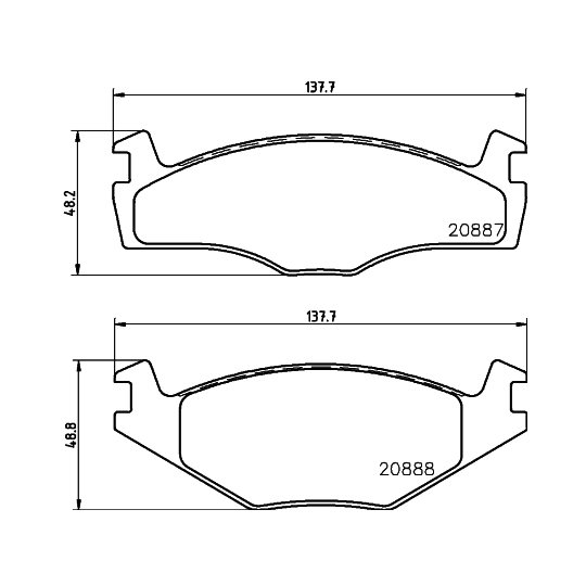 MDB1793 - Brake Pad Set, disc brake 
