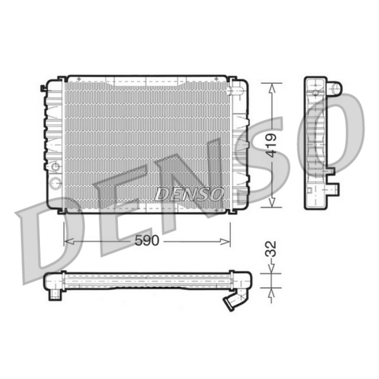 DRM33035 - Radiator, engine cooling 