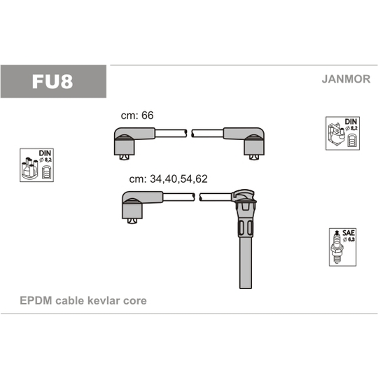 FU8 - Ignition Cable Kit 