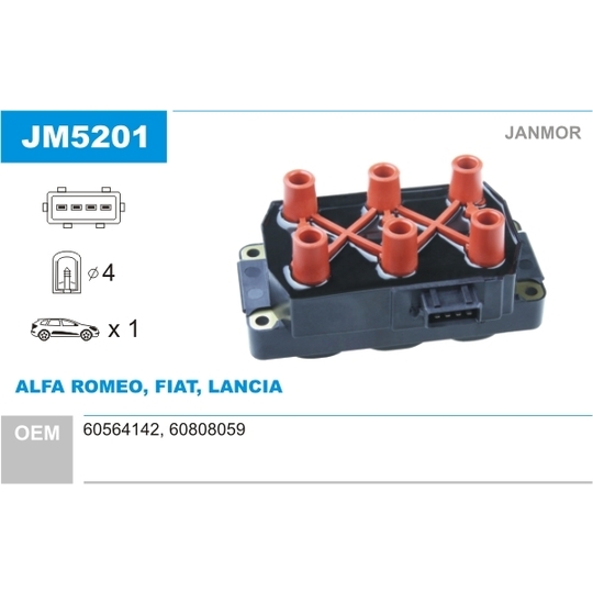 JM5201 - Ignition coil 