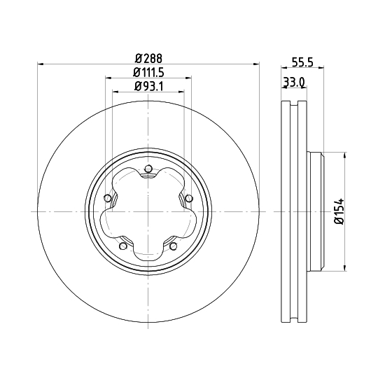 MDC2551 - Brake Disc 