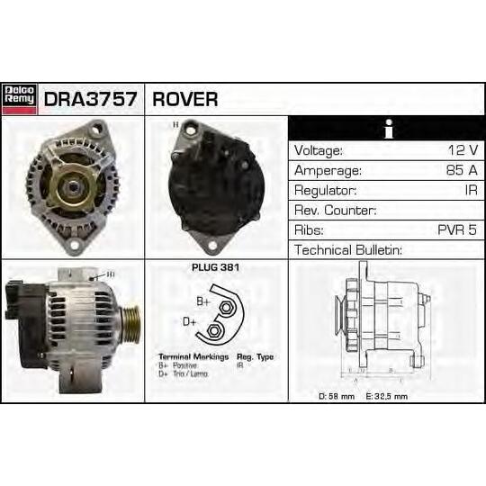 DRA3757 - Alternator 