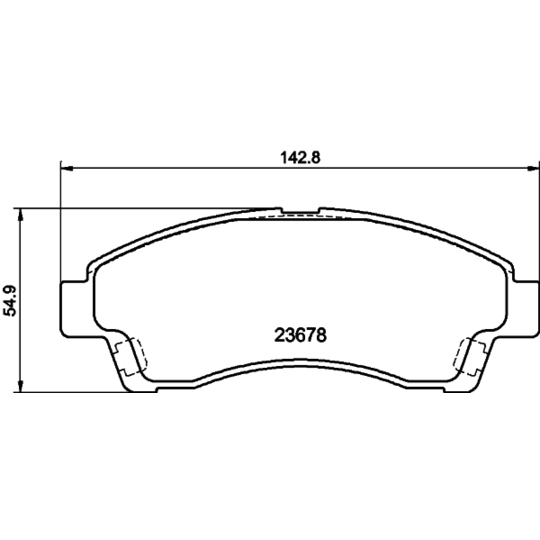 MDB3264 - Brake Pad Set, disc brake 