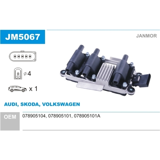 JM5067 - Ignition coil 