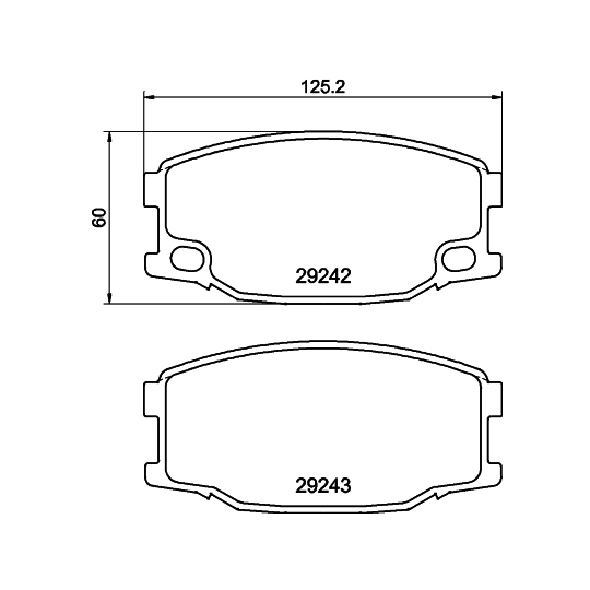 MDB2949 - Brake Pad Set, disc brake 