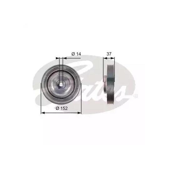 TVD1087 - Belt Pulley, crankshaft 