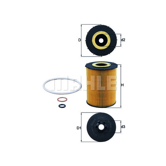 OX 636D - Oil filter 
