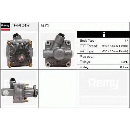 DSP038 - Hydraulic Pump, steering system 