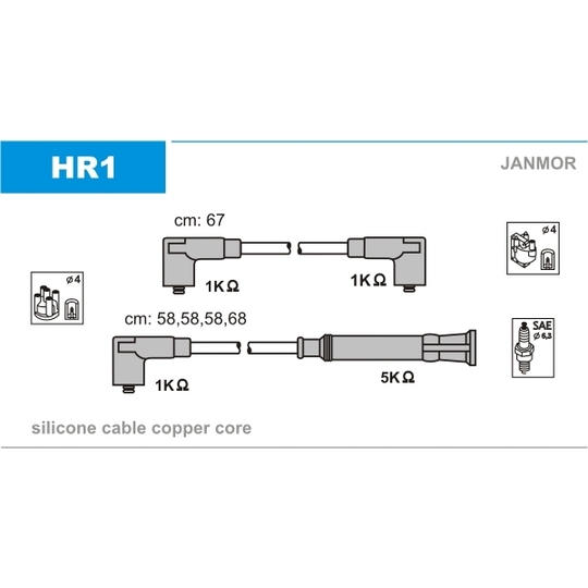 HR1 - Ignition Cable Kit 