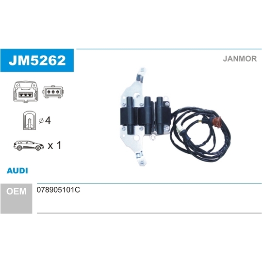 JM5262 - Ignition coil 