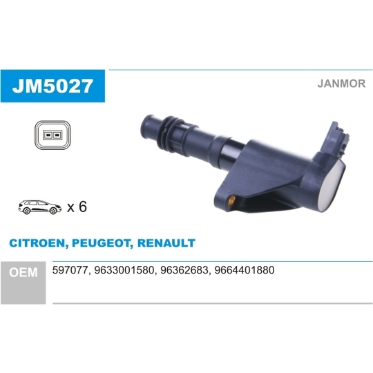 JM5027 - Ignition coil 