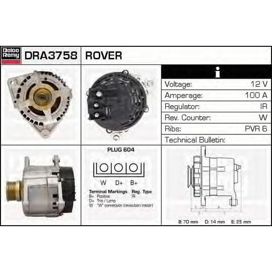 DRA3758 - Alternator 