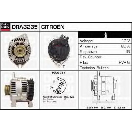 DRA3235 - Alternator 