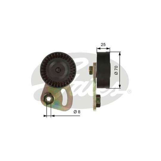 T39019 - Tensioner Pulley, v-ribbed belt 