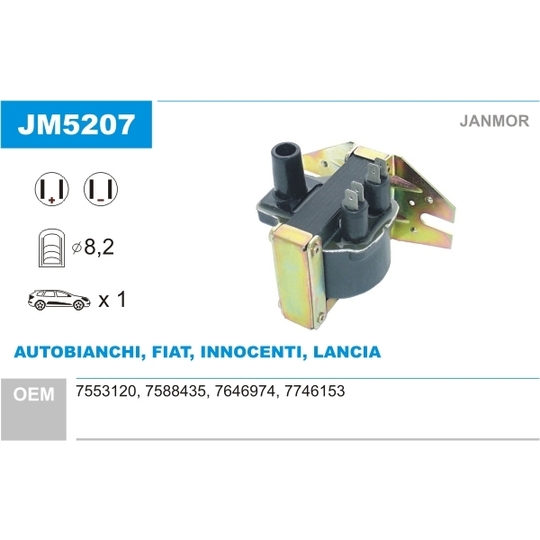 JM5207 - Ignition coil 