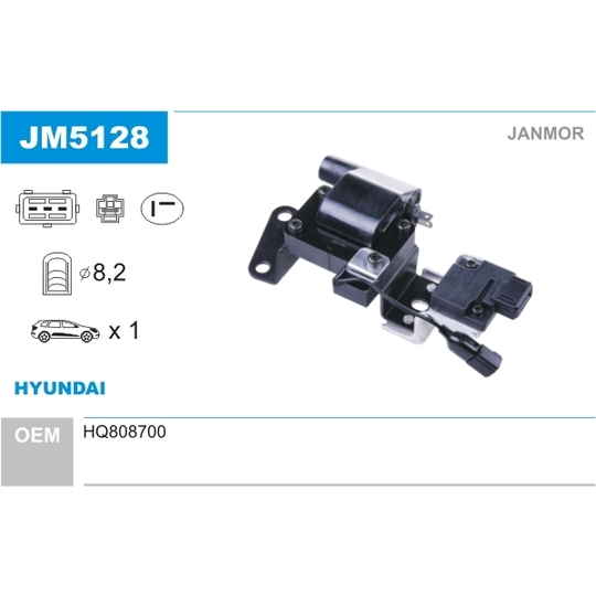 JM5128 - Ignition coil 