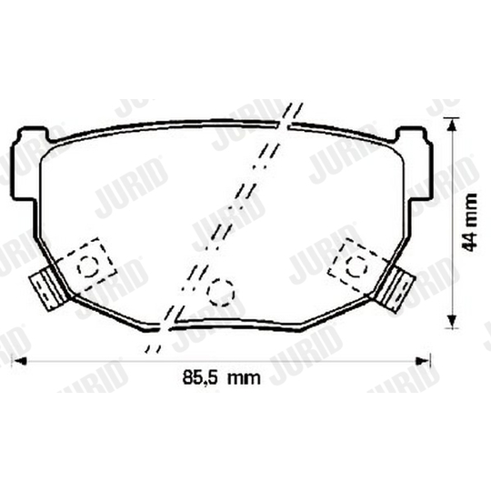 572132J - Brake Pad Set, disc brake 
