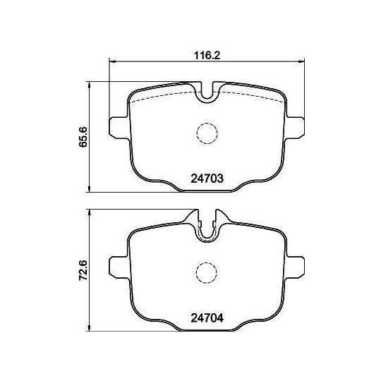 MDB3008 - Brake Pad Set, disc brake 