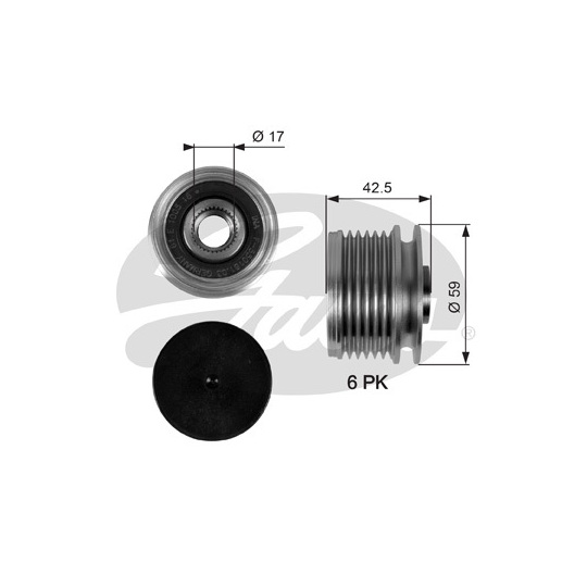 OAP7106 - Alternator Freewheel Clutch 