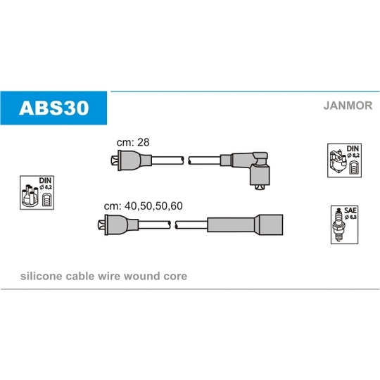 ABS30 - Sytytysjohtosarja 