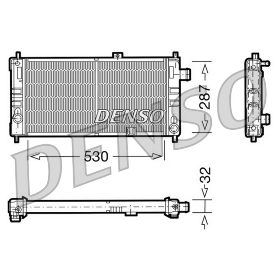 DRM20064 - Radiaator, mootorijahutus 