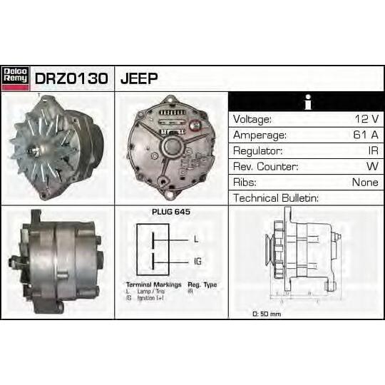 DRZ0130 - Alternator 