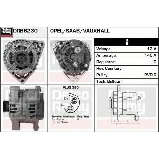 DRB6230 - Alternator 