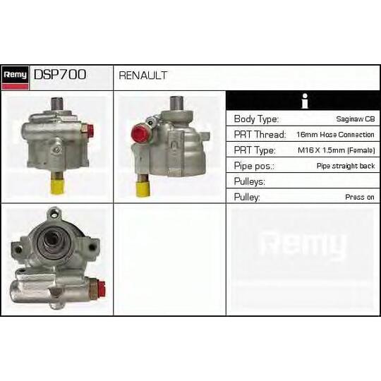 DSP700 - Hydraulic Pump, steering system 