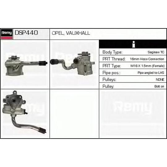 DSP440 - Hydraulic Pump, steering system 