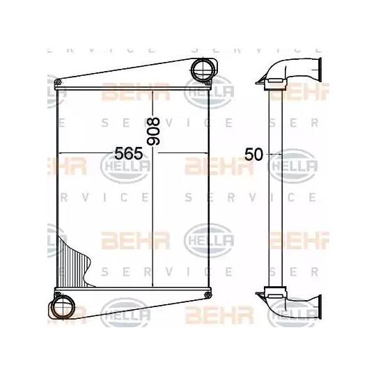 8ML 376 758-221 - Intercooler, charger 