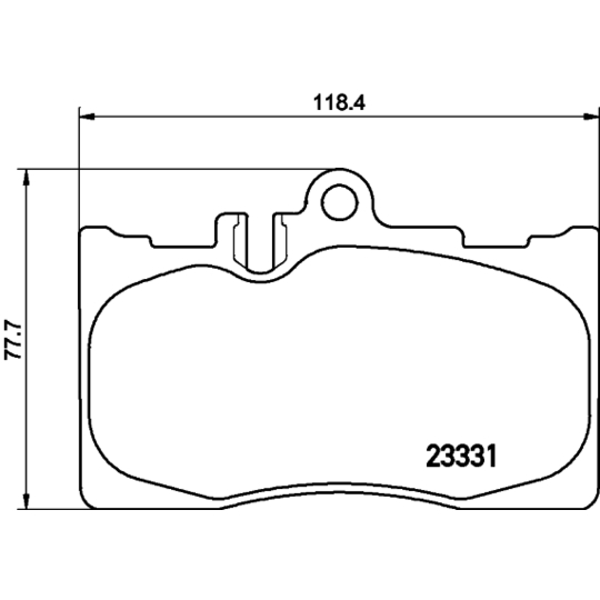 MDB2135 - Piduriklotsi komplekt, ketaspidur 