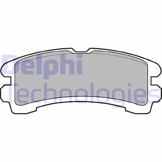 LP816 - Brake Pad Set, disc brake 