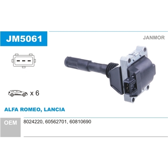 JM5061 - Ignition coil 