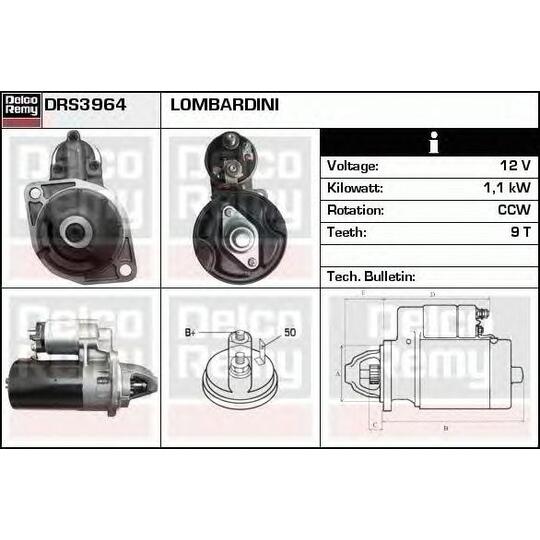 DRS3964 - Startmotor 