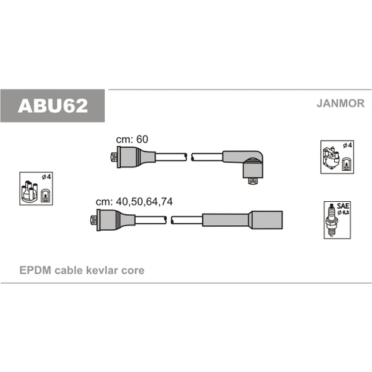 ABU62 - Süütesüsteemikomplekt 