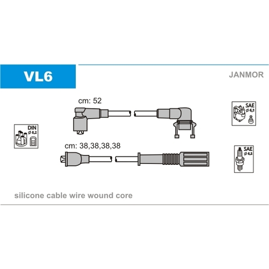 VL6 - Ignition Cable Kit 