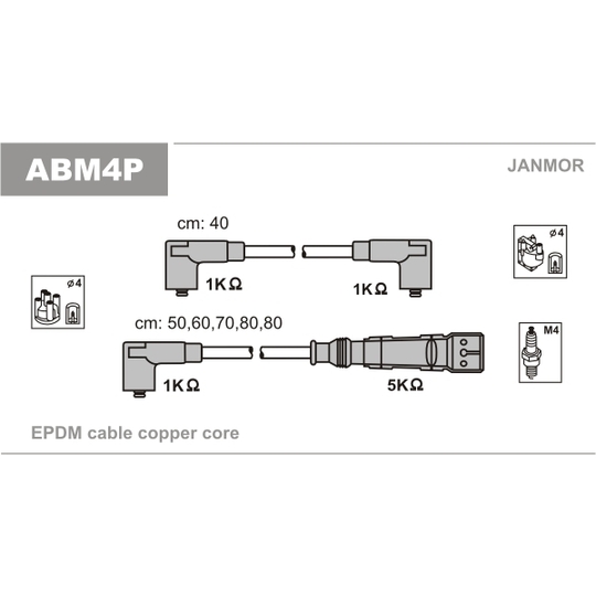 ABM4P - Ignition Cable Kit 